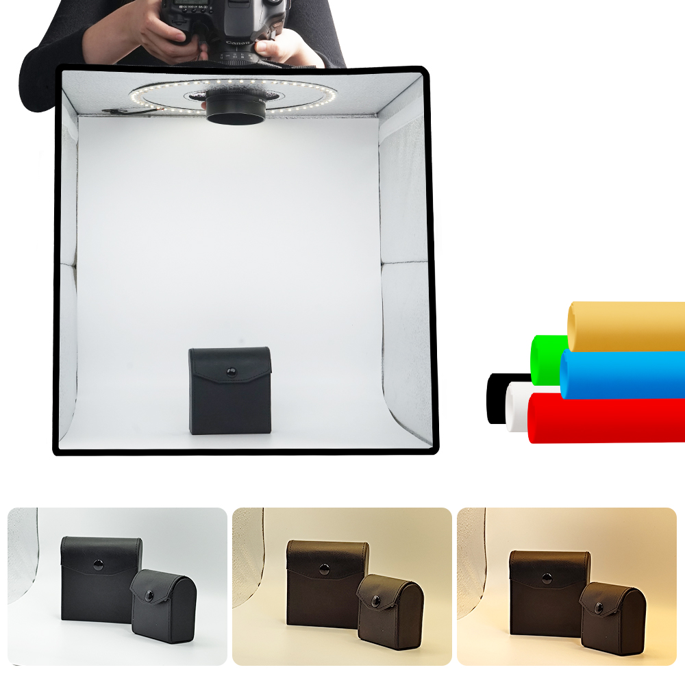 Photography Lighting Kit Portable - Lightdow Kotak Lampu LED Dimmable untuk
