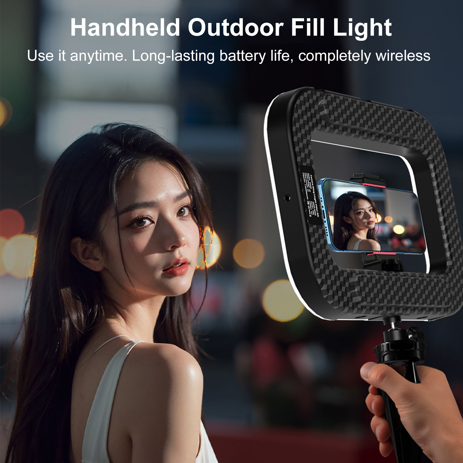Lampu Ponsel Isi Ulang, Pensta - Photography Lighting Handheld ulasan dan harga