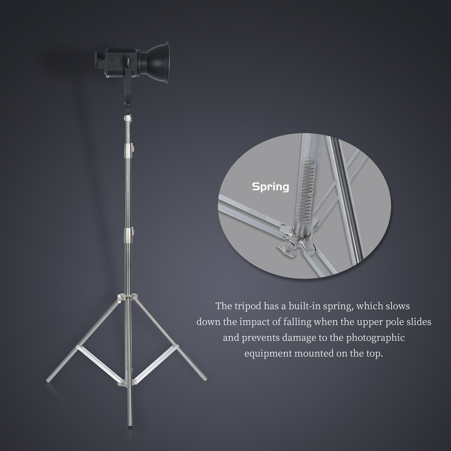 SH 2.8M dudukan lampu baja tah - Photography Lighting Meter ulasan dan harga