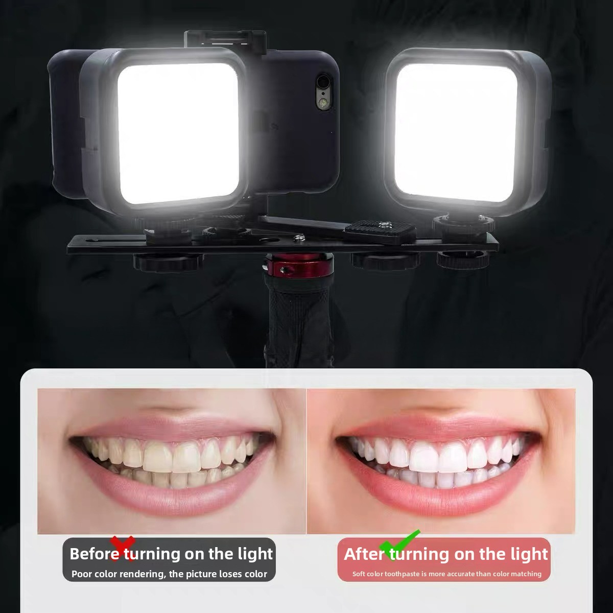 Lampu Fotografi Gigi dengan Bl - Photography Mobile Lighting ulasan dan harga