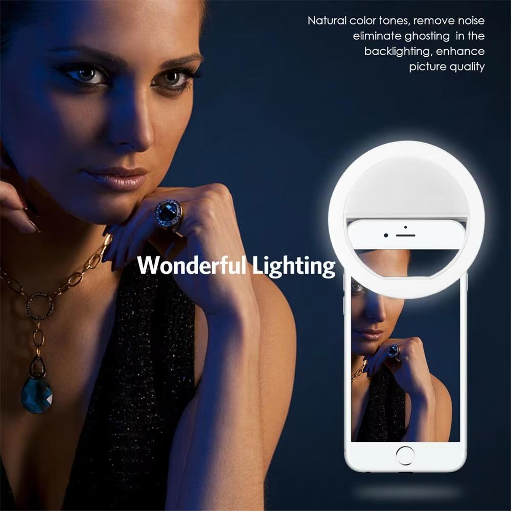 Lampu Cincin Selfie Clip On Is - Photography Lighting Description ulasan dan harga