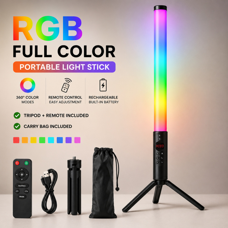 Tongkat Lampu Video RGB Gengga - Photography Lighting Description ulasan dan harga