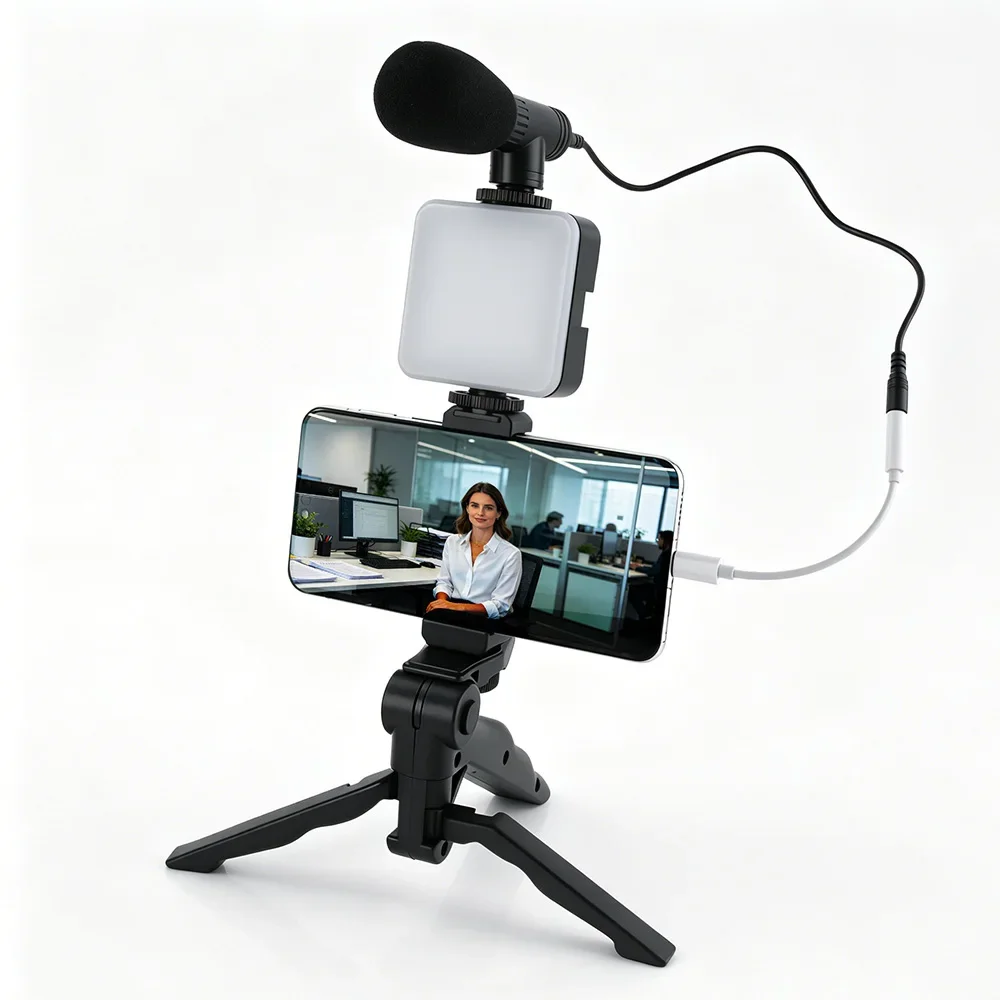 Kit Vlogging Smartphone Lampu  - Photography Lighting Kit Portable ulasan dan harga